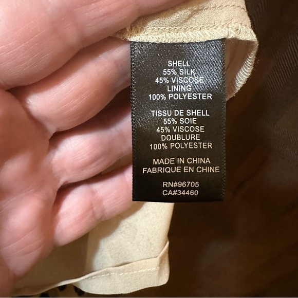 NWT Rebecca Taylor Silk Tie Front Cheetah Mini Dress Size 6 reg. $495 - Picture 9 of 9